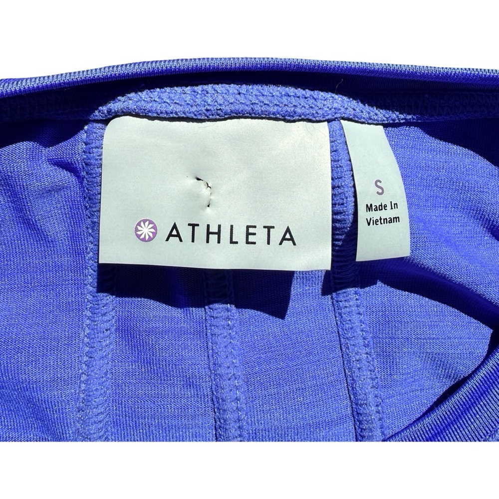 Athleta Vibrant Blue Long Sleeve Tee - Picture 4 of 4